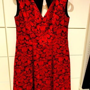 Adrianna papell red dress cocktail wedding formal